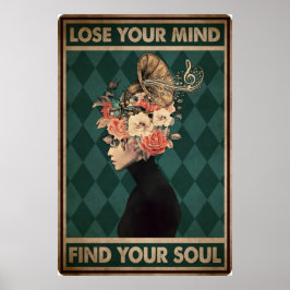 Perder sua mente Encontre seu poster vintage de al