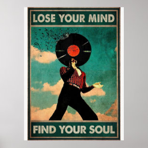 Perder sua mente Encontre seu poster vintage de al