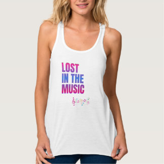 Perdida na música camiseta feminina branca