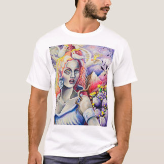Perdida na terra da camiseta de verão eterna