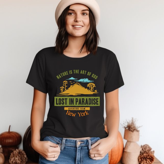 Perdida no Paraíso T-Shirt (Criador carregado)