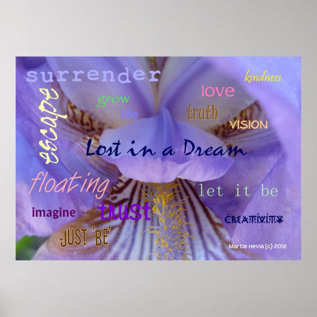 Perdido em um Poster do Dream WordArt™ (Frente)