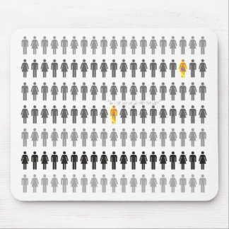 Perdido na multidão Mousepad