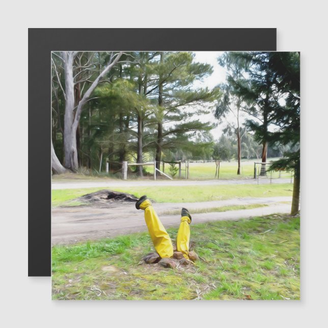 Perdido no Jardim novamente Cartão magnético (Frente/Verso)