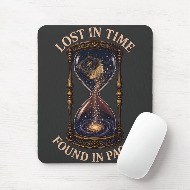Perdido No Tempo Encontrado Nas Páginas Mouse Pad (Com mouse)