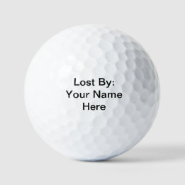 Perdido por: Bolas de Golfe Personalizadas