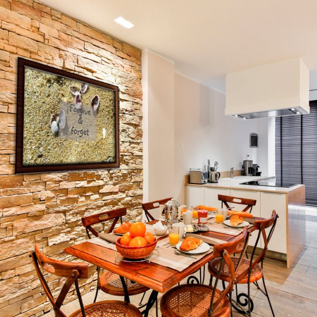 Perdoe e esqueça a sabedoria dizendo poster (Criador carregado)