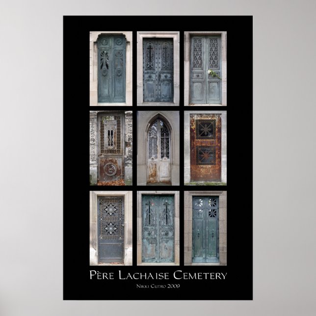 Père Lachaise Cemetery Crypt Impressão (Frente)