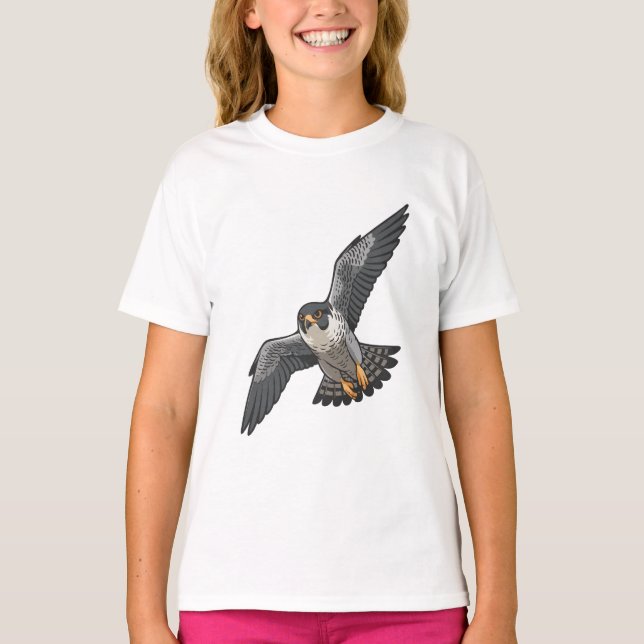 Peregrine falcon  Girls' T-Shirts (Frente)