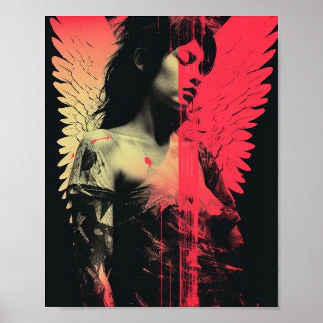 Perfil de ângulos de queda - Poster de padrão de m (Frente)