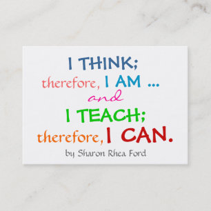 Perfil de Educação/Professores - Cartão de visita