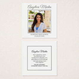 Perfil de Foto Quadrada de Formatura Branco Vertic