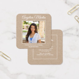 Perfil de Foto Vertical Quadrado Kraft Marrom Grad