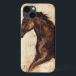 Perfil do Cavalo Selvagem Marrom<br><div class="desc">A beleza desse cavalo escuro é perfeitamente capturada por duas cores simples: marrom e bege e a nitidez da tinta usada nessa pintura o torna ainda mais realista. Esta impressão de arte contemporânea que representa um perfil de um garanhão marrom irá adicionar personagem a qualquer sala de estar, sala de...</div>