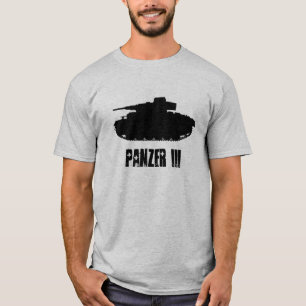 Perfil do tanque de Panzer III, T do t-shirt