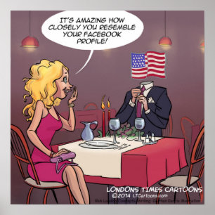 Perfis de Mídia Social e Poster Engraçado de Namor