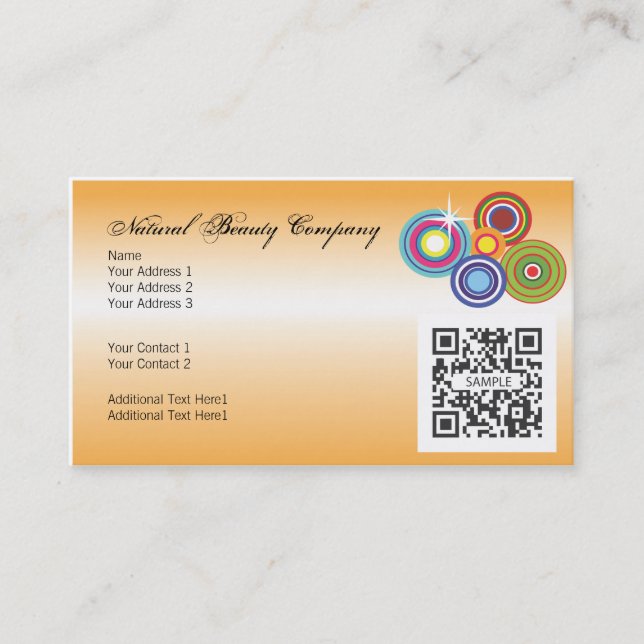 Perfume do modelo de cartão de negócios (Frente)