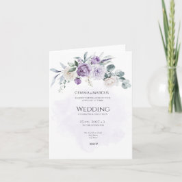 Perfusão Lilac Convite De Casamento Floral