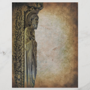 Pergaminho do Estilo de Vintagem Idade Média Antec