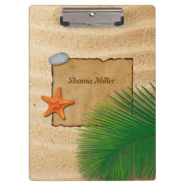 Pergaminho no fundo da areia - prancheta