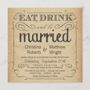 Pergaminho Russo Vintage Convites de Casamento