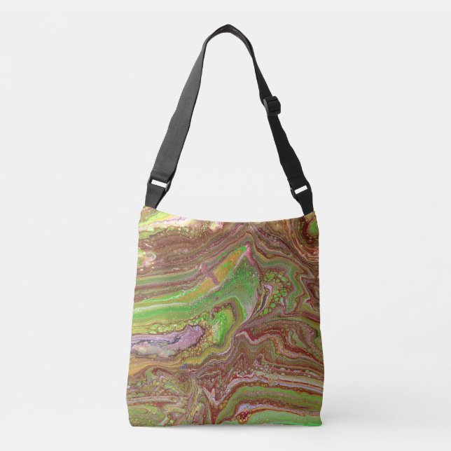 Perguntas 1 Bolsa Verde Marrom Tote Selvagem (Frente)