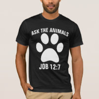 PERGUNTE AOS ANIMAIS T-Shirts AMANTES DE OS ANIMAI