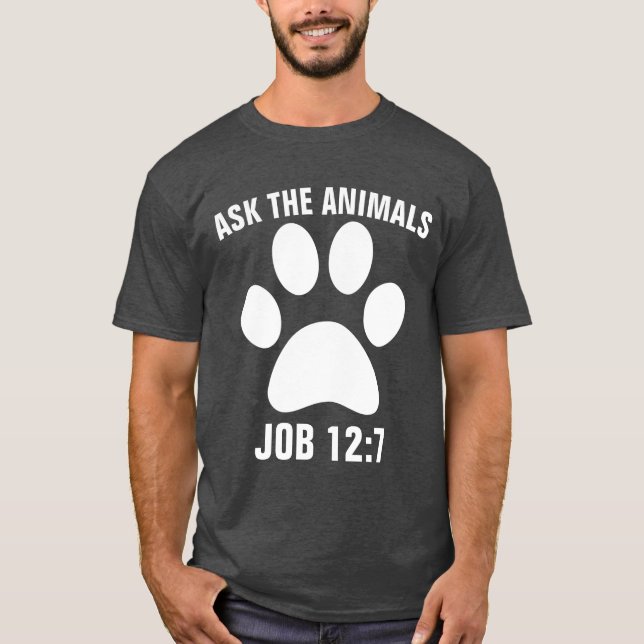PERGUNTE AOS ANIMAIS T-Shirts CAT (Frente)