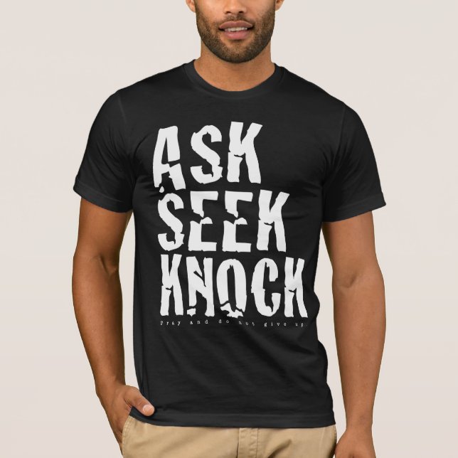 Pergunte Knock Cracking T-shirt (Frente)