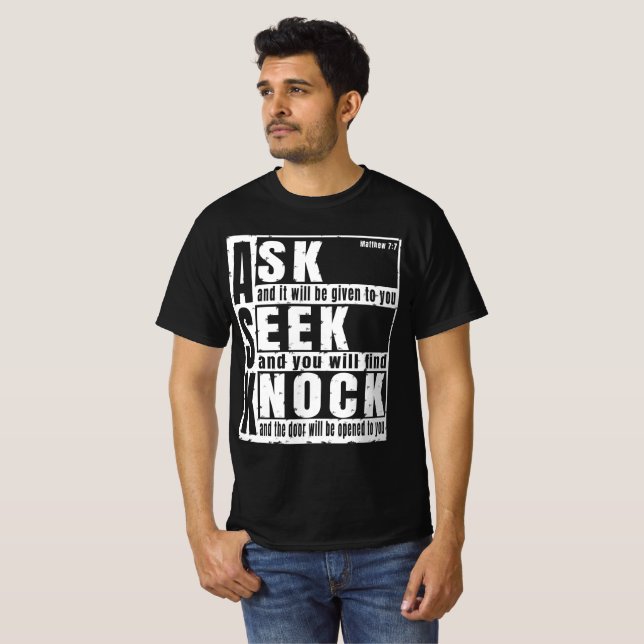 pergunte procure bata Camiseta (Frente Completa)