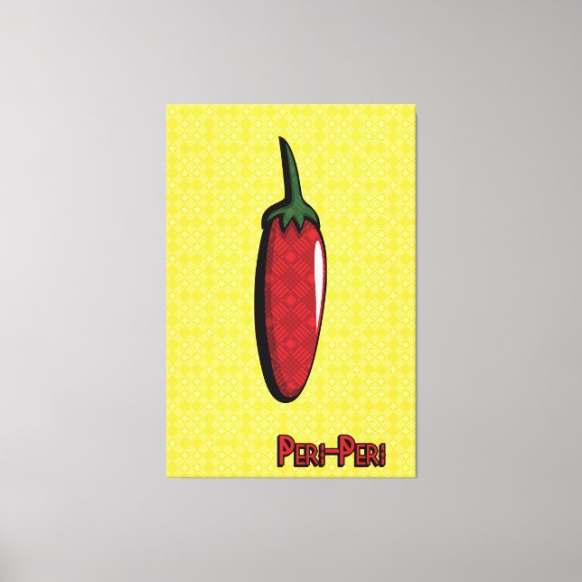 Peri-Peri Chili Pepper Canvas Art (Frente)