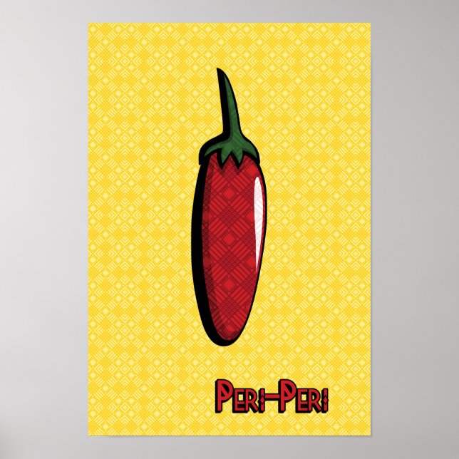 Peri-Peri Chili Pepper Poster (Frente)