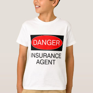 Perigo - Camiseta Divertida para Agente de Seguros