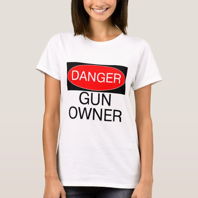 Perigo - Camiseta Divertida para Proprietário de A (Frente)