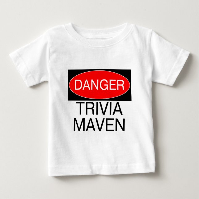 Perigo - Trivia Maven Camiseta engraçada para Noit (Frente)