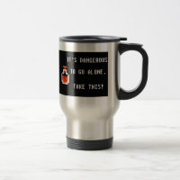 Perigoso Ir Sem Caneca de viagem De Café