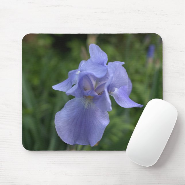 Periwinke Blue Iris Mousepad (Com mouse)