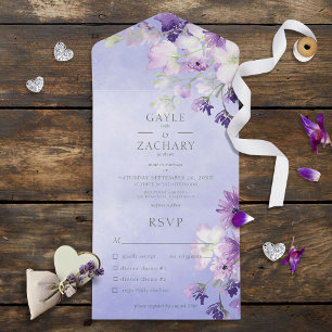 Periwinkle Purple Boho Janto Floral