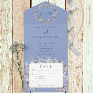 Periwinkle Vintage Janto Romântico de Flores Selva