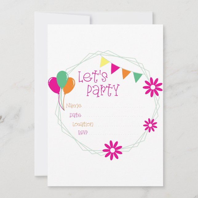 Permite Convite de festas (Frente)