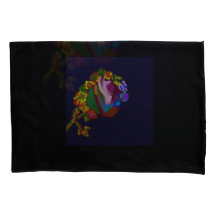 Pernas de Almofada Florais Coloridas como um Arco-