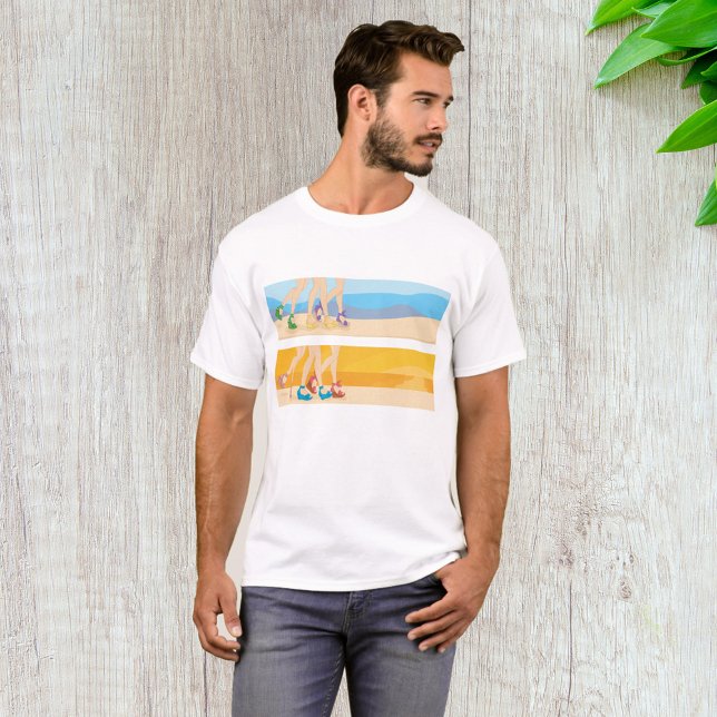 Pernas Na Praia Mens T-Shirt (Criador carregado)