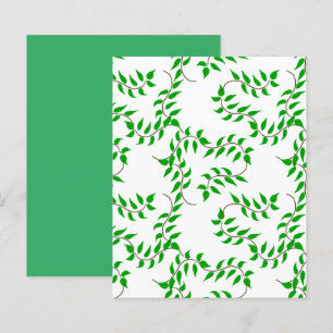 Pernas verdes em papel de álbum de recortes branco