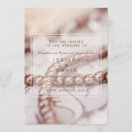 Pérolas do convite do casamento