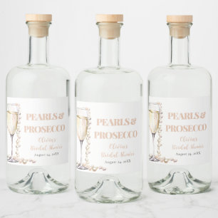 Pérolas Douradas Elegantes e Chá de panela Prosecc