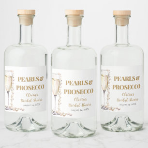 Pérolas Douradas Elegantes e Chá de panela Prosecc