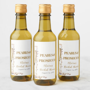 Pérolas Douradas Elegantes e Chá de panela Prosecc
