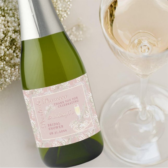Pérolas e Bebês Prosecco Chá de panela de Lâmpada (Criador carregado)