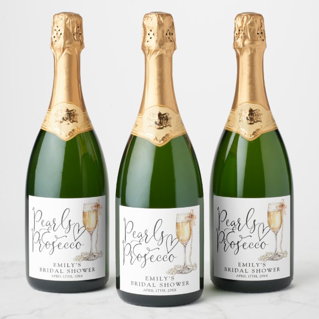 Pérolas E Chá de panela Prosecco (Garrafas)