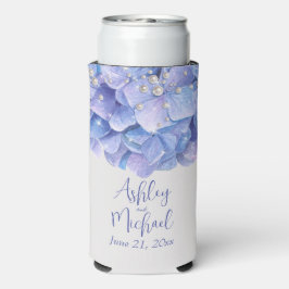 Pérolas e Hydrangea Azul Presentes de Casamento
